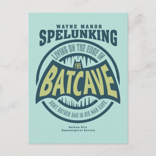父の日|バットケーブポストカードでパパを気にしない インビテーションポストカード (正面)