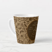 父の日、パパとコーヒー、世界で一番のダディ カフェラテマグ (左アングル)