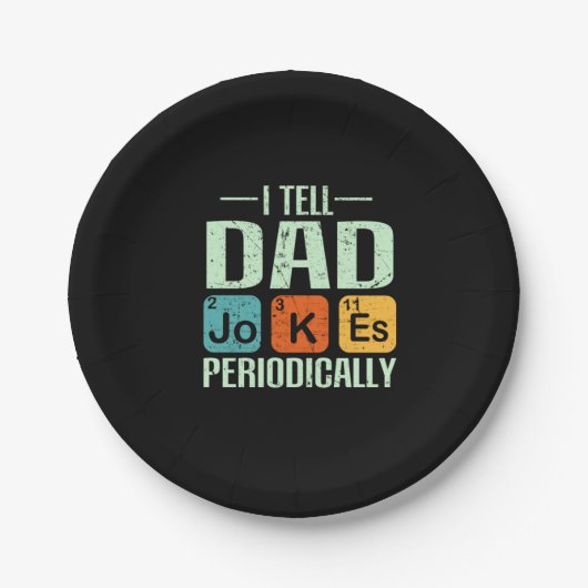 父の日 – パパジョーク ペーパープレート (正面)