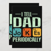 父の日 – パパジョーク 招待状 (正面/裏面)