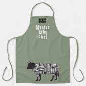 父の日、パパ最高のリブマンビーフ エプロン (正面)