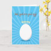 父の日、パパ、あなたはよい卵カード カード (黄色い花)