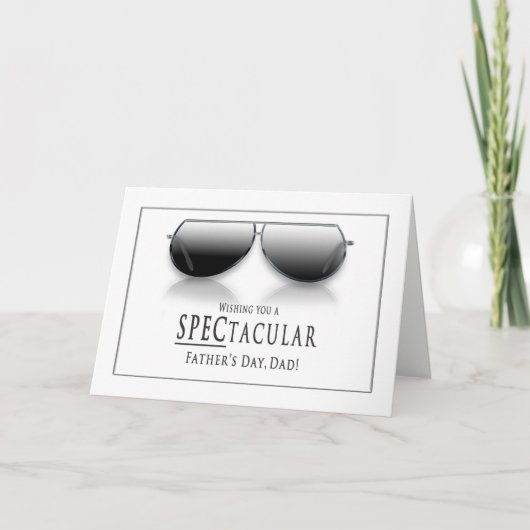 父の日-パパ-サングラス(豪華な) カード (正面)