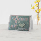 父の日 – パパ – スクラップブックカード カード (黄色い花)