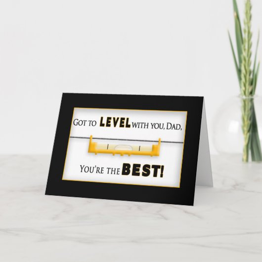 父の日 – パパ – ツール – レベル カード (正面)