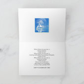 父の日 – パパ – 帆船 – 青い海 カード (内部)