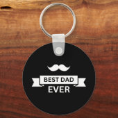父の日 ヒゲ文字おかしなBEST DAD EVER キーホルダー (裏面)