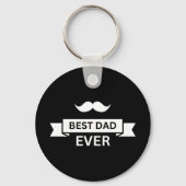 父の日 ヒゲ文字おかしなBEST DAD EVER キーホルダー (裏面)