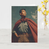 (父の日)ヒーローダッド カード (黄色い花)