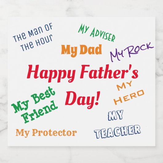 父の日 ビールラベル (シングルラベル)