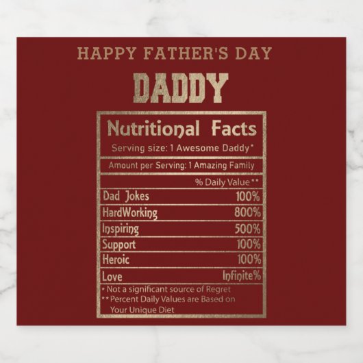 父の日 ビールラベル (シングルラベル)