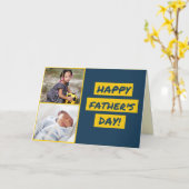 父の日 フォト カード (黄色い花)
