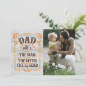 父の日 フォト 偉大な人 伝説の人 伝説 シーズンカード (スタンド正面)