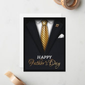 父の日 フラット ノート カード (正面/裏面インサイチュ)