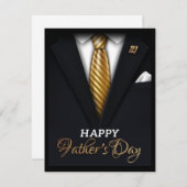 父の日 フラット ノート カード (正面/裏面)