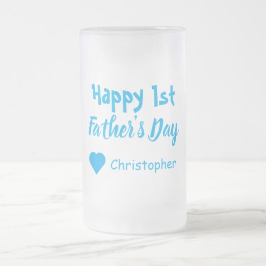 父の日 フロストグラスビールジョッキ (中央)