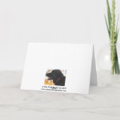 父の日 – ブラックラブラドール犬愛好家 カード (裏面)