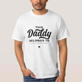 父の日 ブラック ホワイト Tシャツ