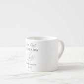 父の日 | ベビー名、パパ&イヤー エスプレッソカップ (正面右)