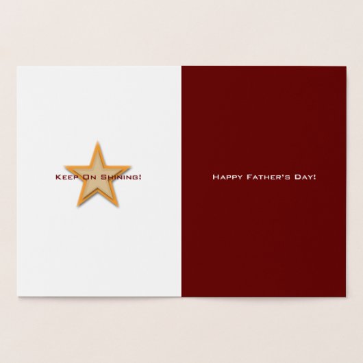 父の日 ホイル カード (内部)