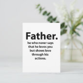 父の日 ポストカード (スタンド正面)