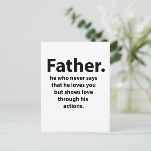 父の日 ポストカード (スタンド正面)