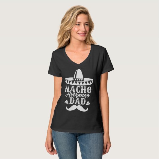 父の日 メキシコ系パパ おやじ ナチョおやじ Tシャツ (正面フル)