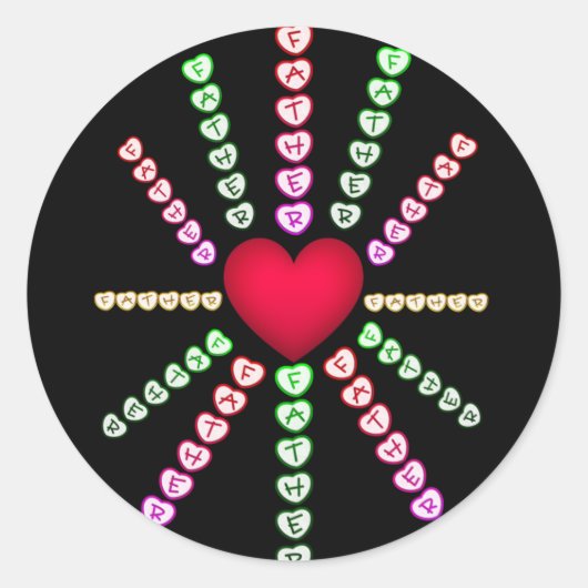 父の日 ラウンドシール (正面)