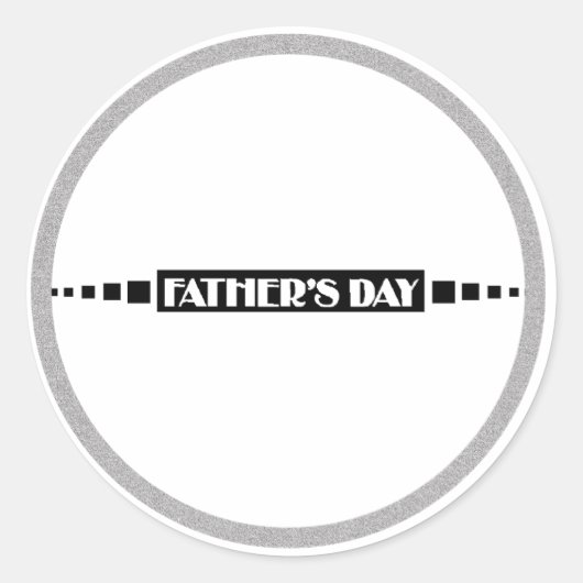 父の日- ラウンドシール (正面)