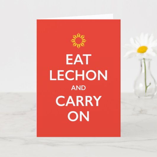 父の日 'レチョン' と Carry On ギーティングカード カード (小さな植物)