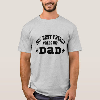 父の日+レトロな雰囲気+最高の友達が僕をパパと呼ぶ Tシャツ