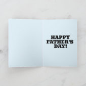 父の日 ワイシャツ＆ネクタイ グリーティングカード (内部)