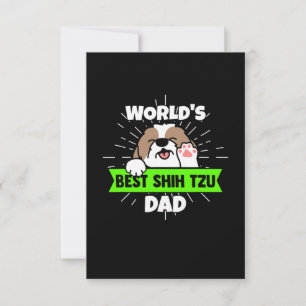 父の日 ワールド最高のシーズー(犬)Tzu犬パパ 出欠カード