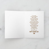 父の日 – 世最高の界の息子（ブルーワールド） カード (内部)