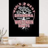 父の日 |世界の最高のおばあちゃん ポスター (キッチン)