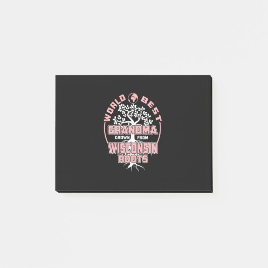 父の日 |世界の最高のおばあちゃん ポストイット (正面)