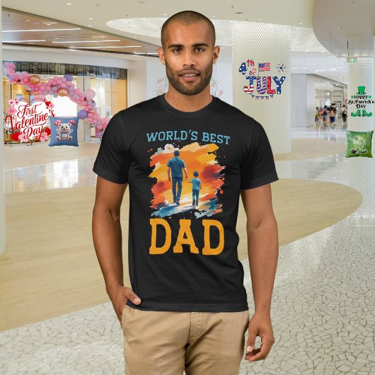 父の日「世界一の父」 Tシャツ