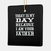 父の日 |今日はパパの日 セラミックオーナメント (左)