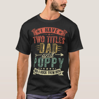 父の日 僕には二つの肩書きがある。パパとおじいちゃん Tシャツ