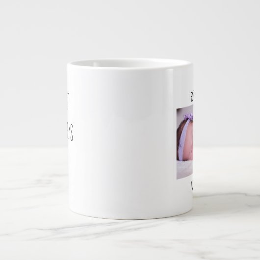 父の日（写真と年） ジャンボコーヒーマグカップ (正面)