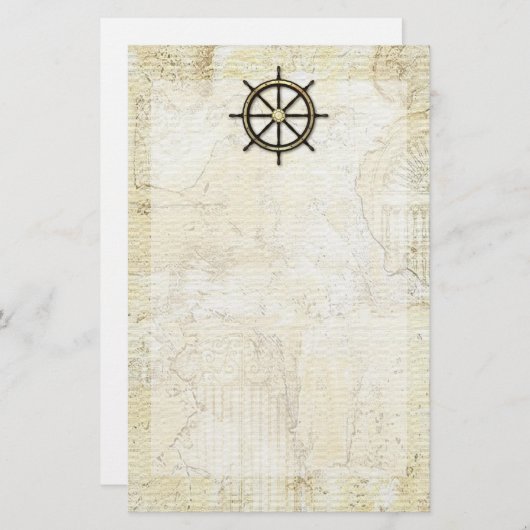 父の日-大尉の車輪 便箋 (正面/裏面)