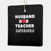 父の日 |夫すごいパパ先生 セラミックオーナメント (左)