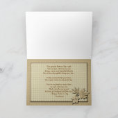 父の日 – 夫のために カード (内部)