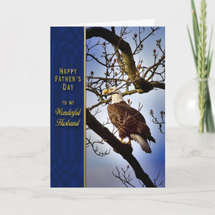 父の日 – 夫 – Bald Eagle カード