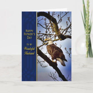 父の日 – 夫 – Bald Eagle カード