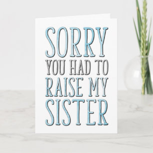 父の日、妹を育てなくては カード
