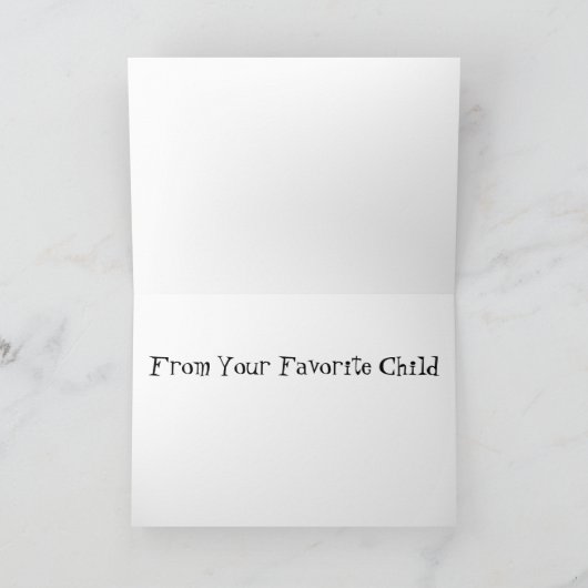 父の日 – 娘から カード (内部)