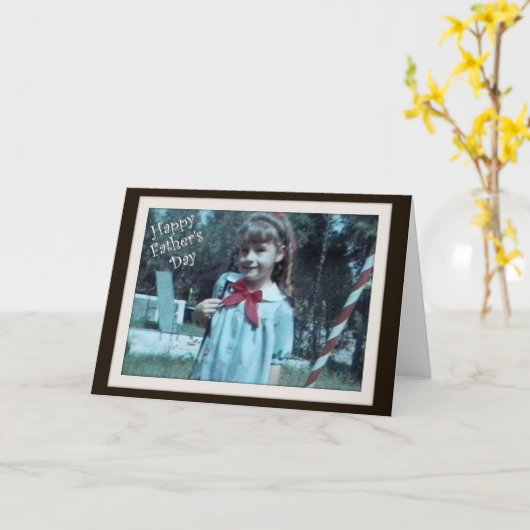 父の日 – 娘から カード (黄色い花)