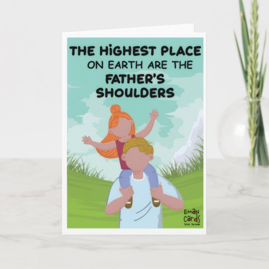 父の日 - 娘の愛 カード (正面)