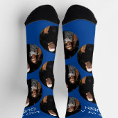父の日 娘 お父さん 写真 ソックス (上部)